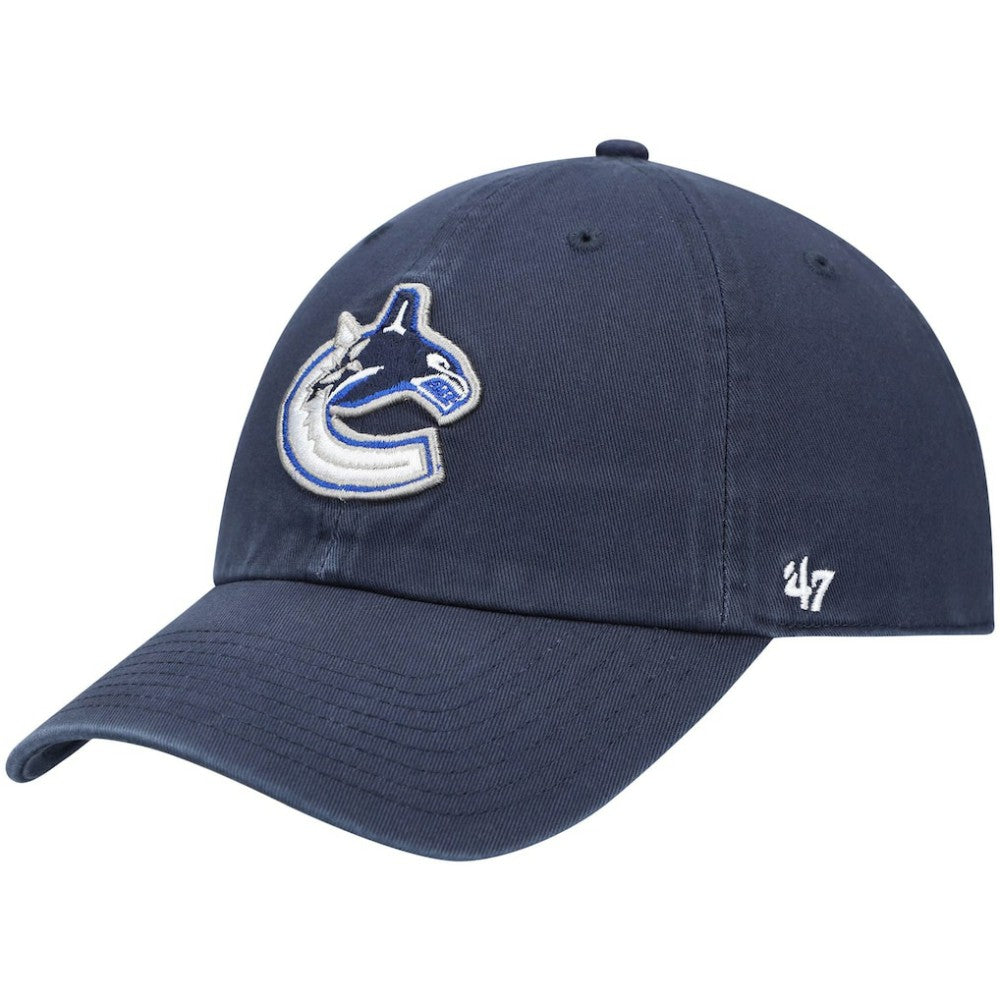 Vancouver Canucks '47 Team Clean Up Adjustable Hat - Navy | US 4028805