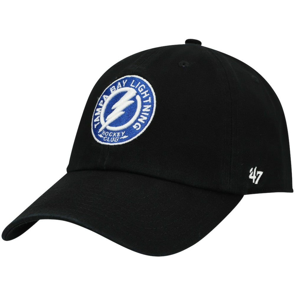 Tampa Bay Lightning '47 Team Clean Up Adjustable Hat - Black | US 4028814