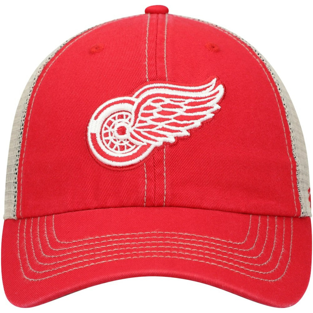 Detroit Red Wings '47 Trawler Clean Up Trucker Snapback Hat - Red | US 4028943