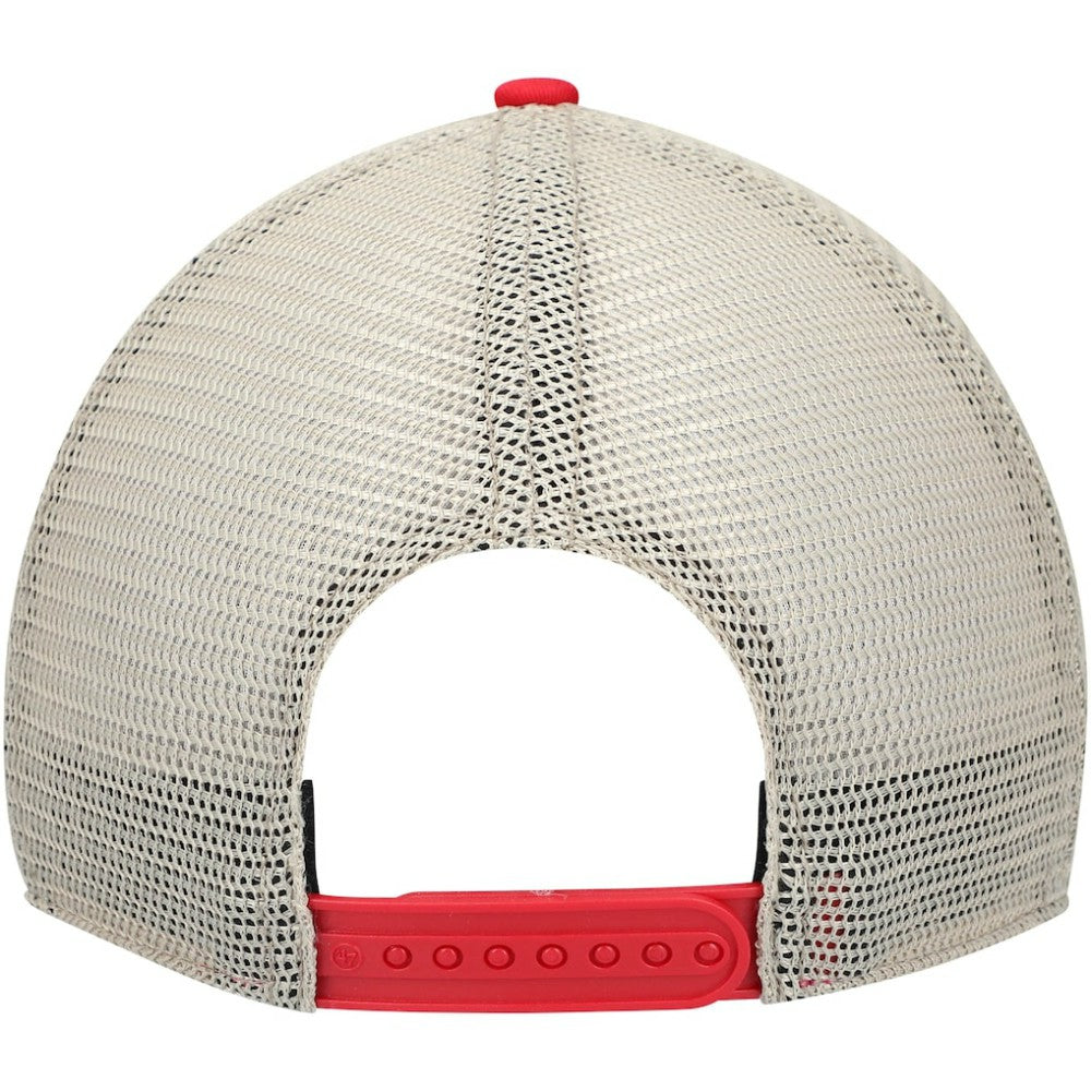 Detroit Red Wings '47 Trawler Clean Up Trucker Snapback Hat - Red | US 4028943