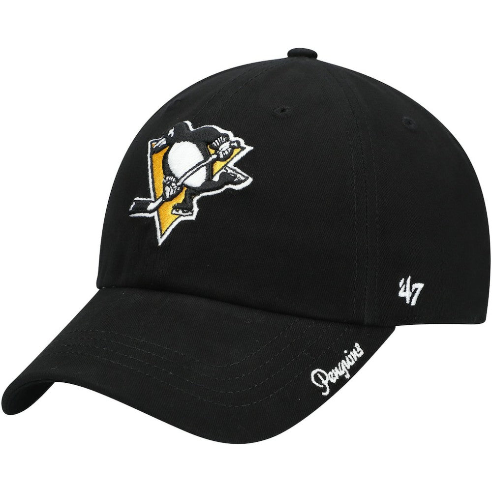 Pittsburgh Penguins '47 Women's Team Miata Clean Up Adjustable Hat - Black | US 4029086