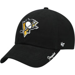 Pittsburgh Penguins '47 Women's Team Miata Clean Up Adjustable Hat - Black | US 4029086