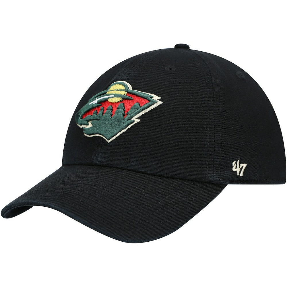 Minnesota Wild '47 Team Clean Up Adjustable Hat - Black | US 4031732