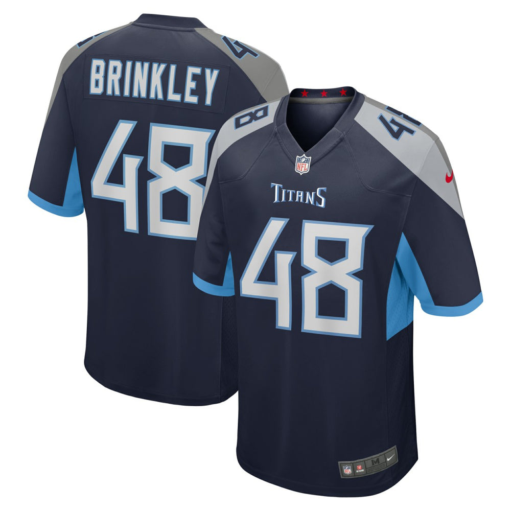 Beau Brinkley Tennessee Titans Game Jersey - Navy Jerseys