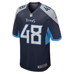 Beau Brinkley Tennessee Titans Game Jersey - Navy Jerseys