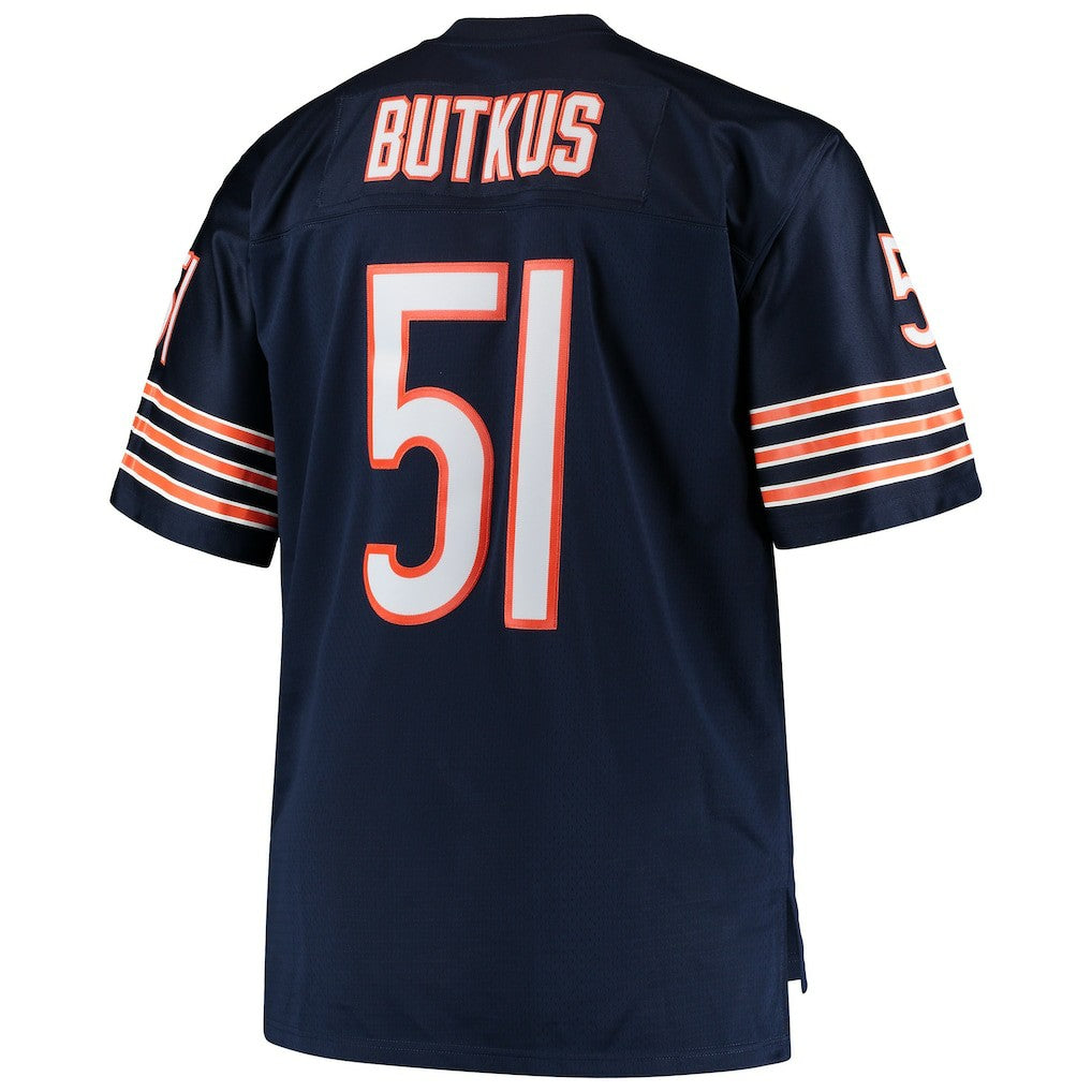 Dick Butkus Chicago Bears Big & Tall 1966 Retired Player Replica Jersey - Navy Jerseys
