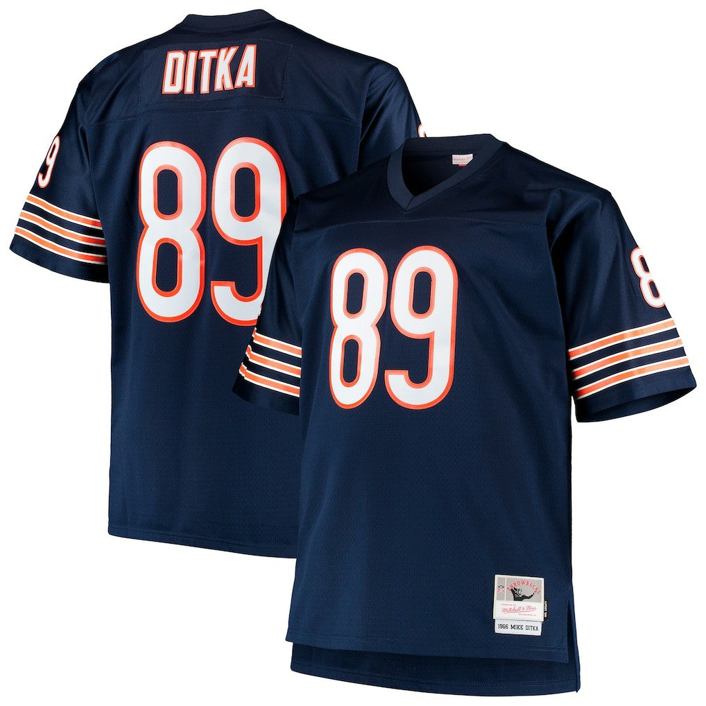 Mike Ditka Chicago Bears Big & Tall 1966 Retired Player Replica Jersey - Navy Jerseys