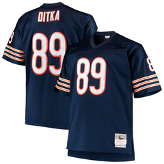 Mike Ditka Chicago Bears Big & Tall 1966 Retired Player Replica Jersey - Navy Jerseys