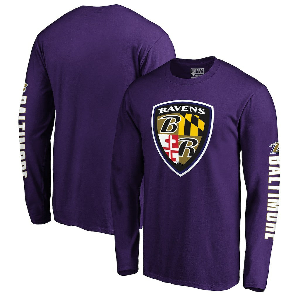Baltimore Ravens Hometown Long Sleeve T-Shirt - Purple T-shirts
