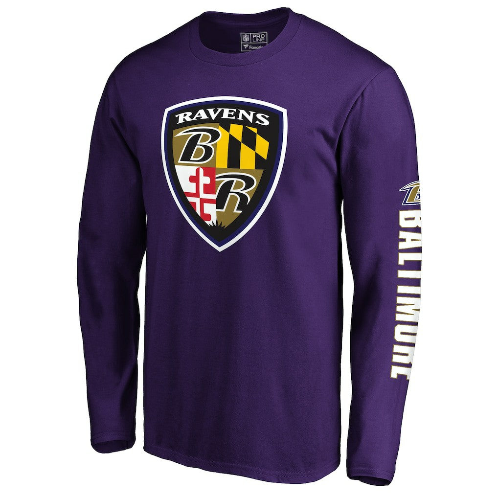 Baltimore Ravens Hometown Long Sleeve T-Shirt - Purple T-shirts