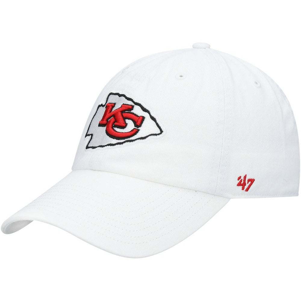 Kansas City Chiefs '47 Logo Clean Up Adjustable Hat - White Hats