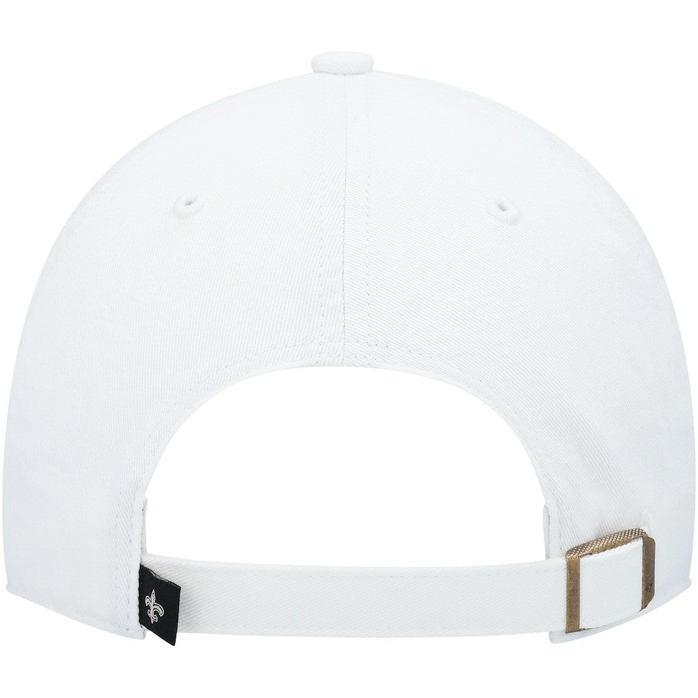 New Orleans Saints '47 Logo Clean Up Adjustable Hat - White Hats