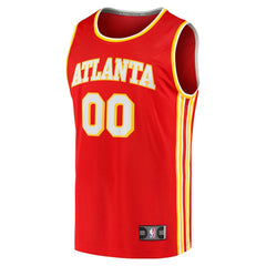 Atlanta Hawks Fast Break Replica Custom Jersey Icon Edition Red - Fanatics