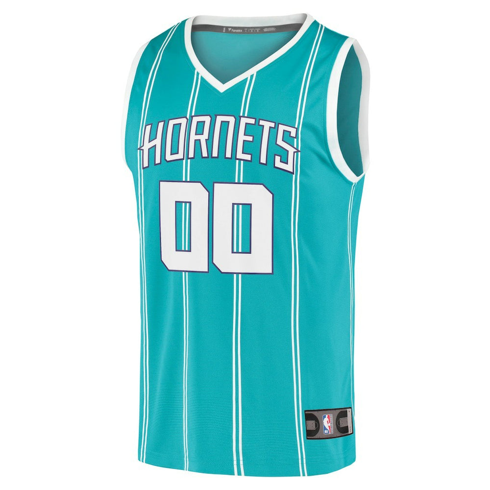 Charlotte Hornets Fast Break Replica Custom Jersey Icon Edition Teal - Fanatics