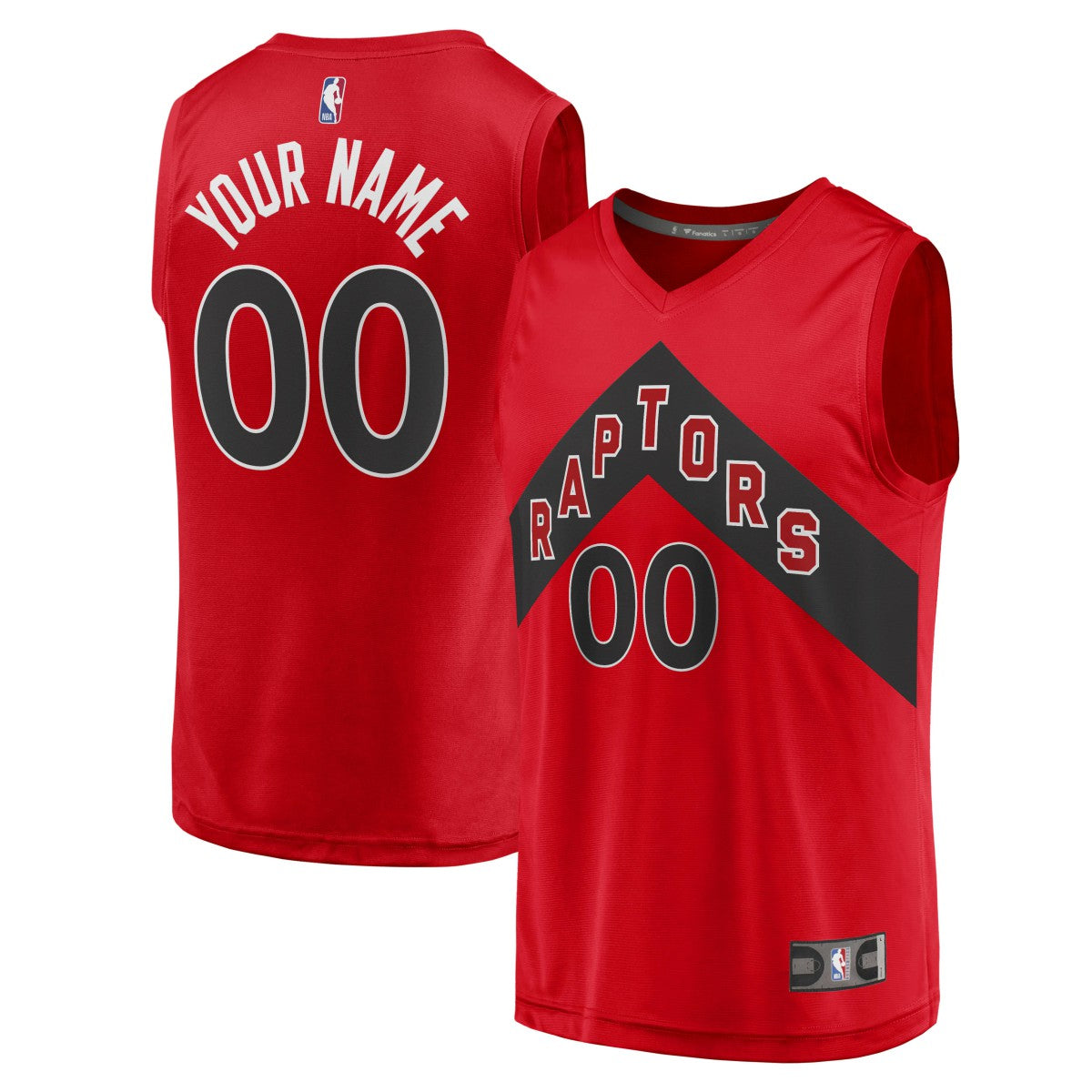Toronto Raptors Fast Break Replica Custom Jersey Icon Edition Red - Fanatics
