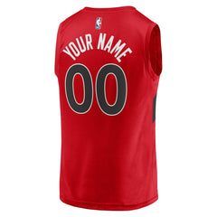 Toronto Raptors Fast Break Replica Custom Jersey Icon Edition Red - Fanatics