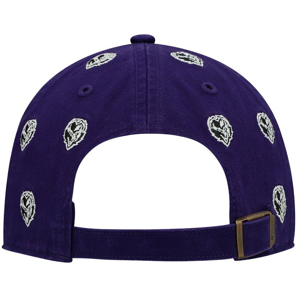 Baltimore Ravens '47 Women's Confetti Clean Up Head Logo Adjustable Hat - Purple Hats