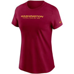 Washington Football Team Women's Logo Essential T-Shirt - Burgundy T-shirts