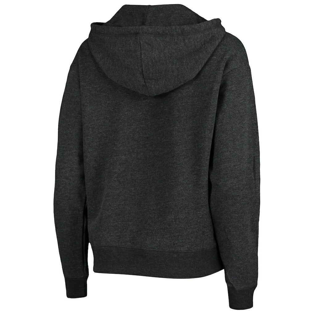 New Orleans Saints '47 Women's Cross Script Emerson Hoodie - Heather Charcoal Hoodies
