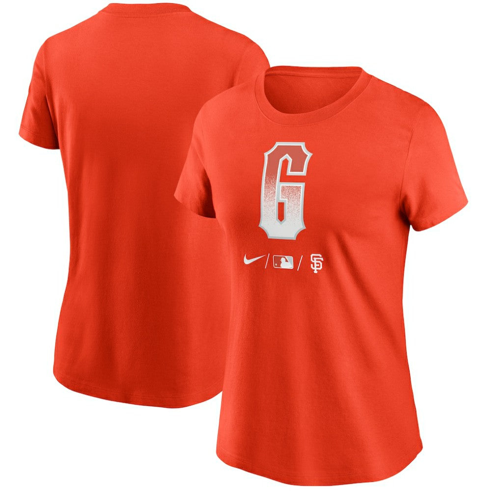 San Francisco Giants Nike Women's City Connect Wordmark T-Shirt - Orange T-shirts