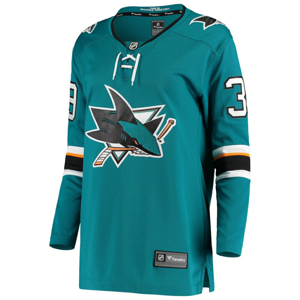 Logan Couture San Jose Sharks Fanatics Women's Breakaway Home Player Jersey - Teal | US 4052863