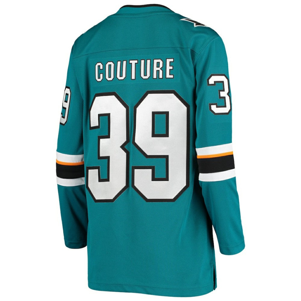 Logan Couture San Jose Sharks Fanatics Women's Breakaway Home Player Jersey - Teal | US 4052863