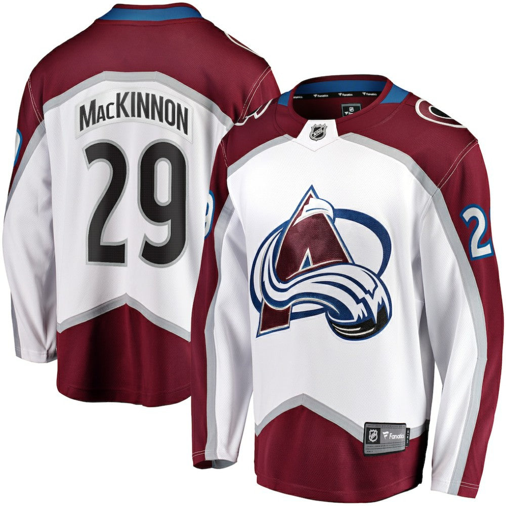 Nathan MacKinnon Colorado Avalanche Fanatics Breakaway Jersey - White | US 4054256