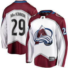 Nathan MacKinnon Colorado Avalanche Fanatics Breakaway Jersey - White | US 4054256