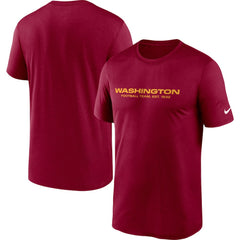 Washington Football Team Logo Essential Legend Performance T-Shirt - Burgundy T-shirts