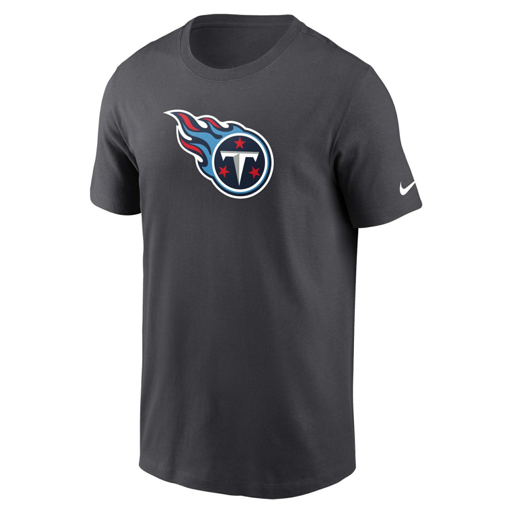 Tennessee Titans Primetime Logo Essential T-Shirt - Charcoal T-shirts