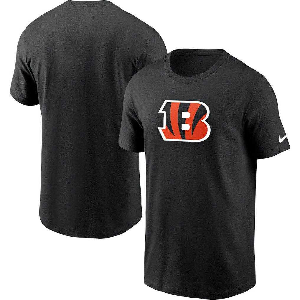 Cincinnati Bengals Primetime Logo Essential T-Shirt - Black T-shirts