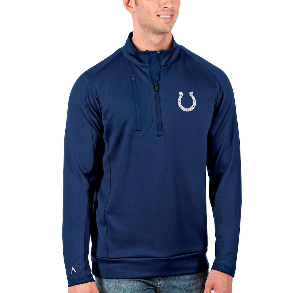 Indianapolis Colts Antigua Generation Quarter-Zip Pullover Jacket - Royal Pullover