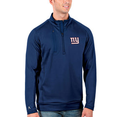 New York Giants Antigua Generation Quarter-Zip Pullover Jacket - Royal Pullover