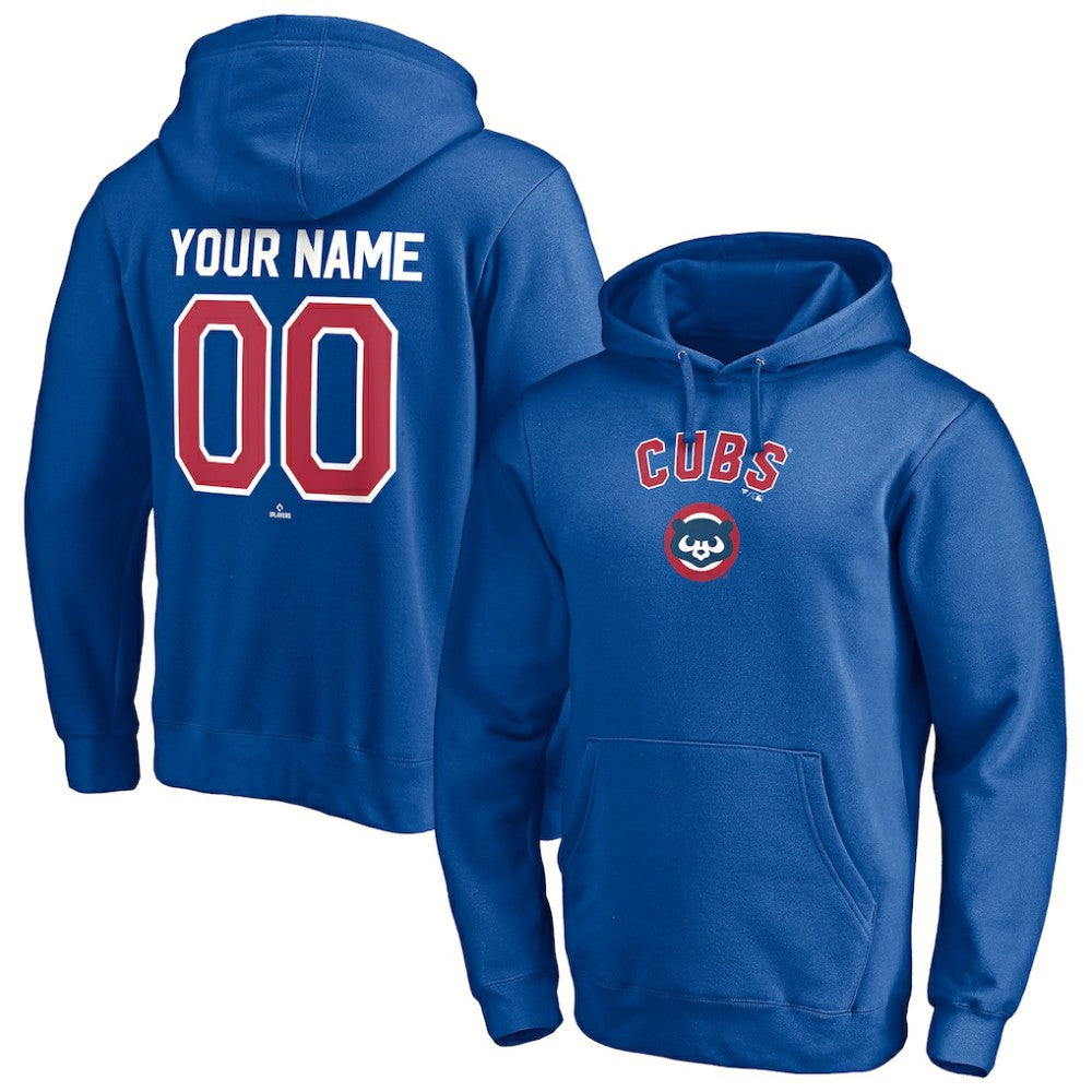 Chicago Cubs Cooperstown Winning Streak Personalized Name & Number Pullover Hoodie - Royal Hoodies