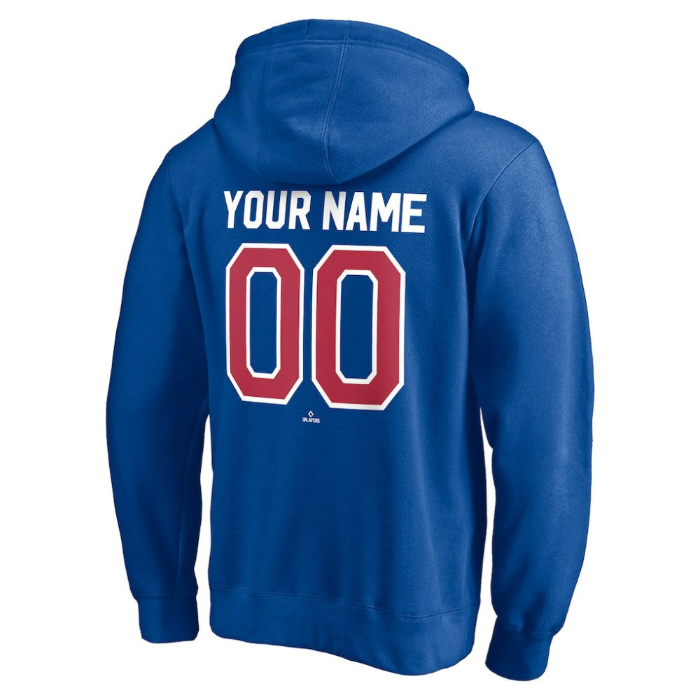 Chicago Cubs Cooperstown Winning Streak Personalized Name & Number Pullover Hoodie - Royal Hoodies