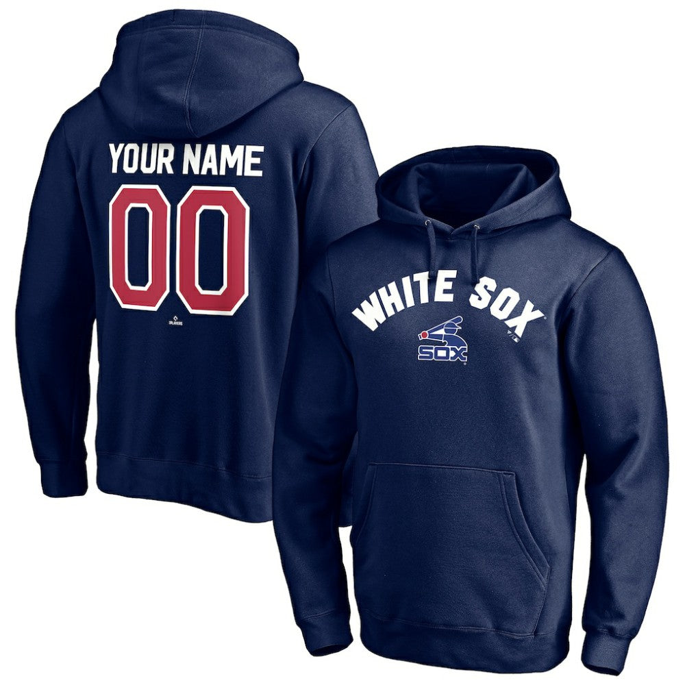 Chicago White Sox Cooperstown Winning Streak Personalized Name & Number Pullover Hoodie - Navy Hoodies