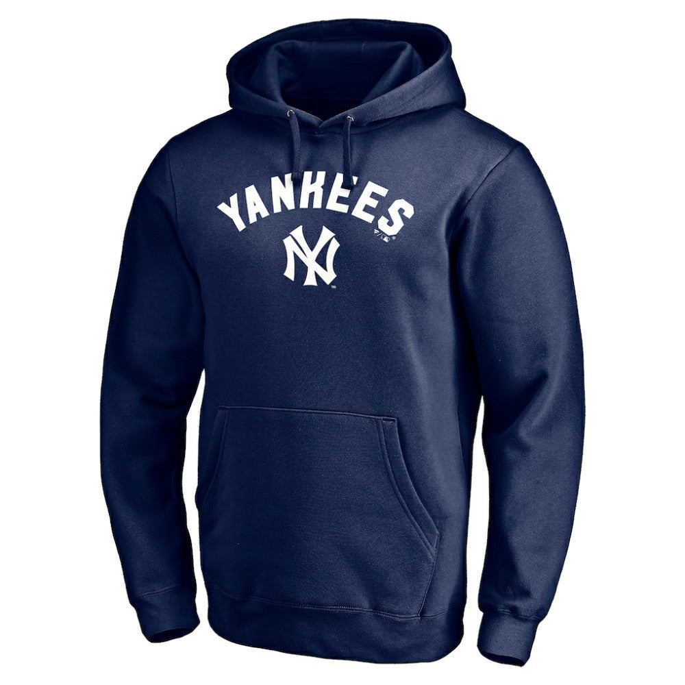 New York Yankees Cooperstown Winning Streak Personalized Name & Number Pullover Hoodie - Navy Hoodies