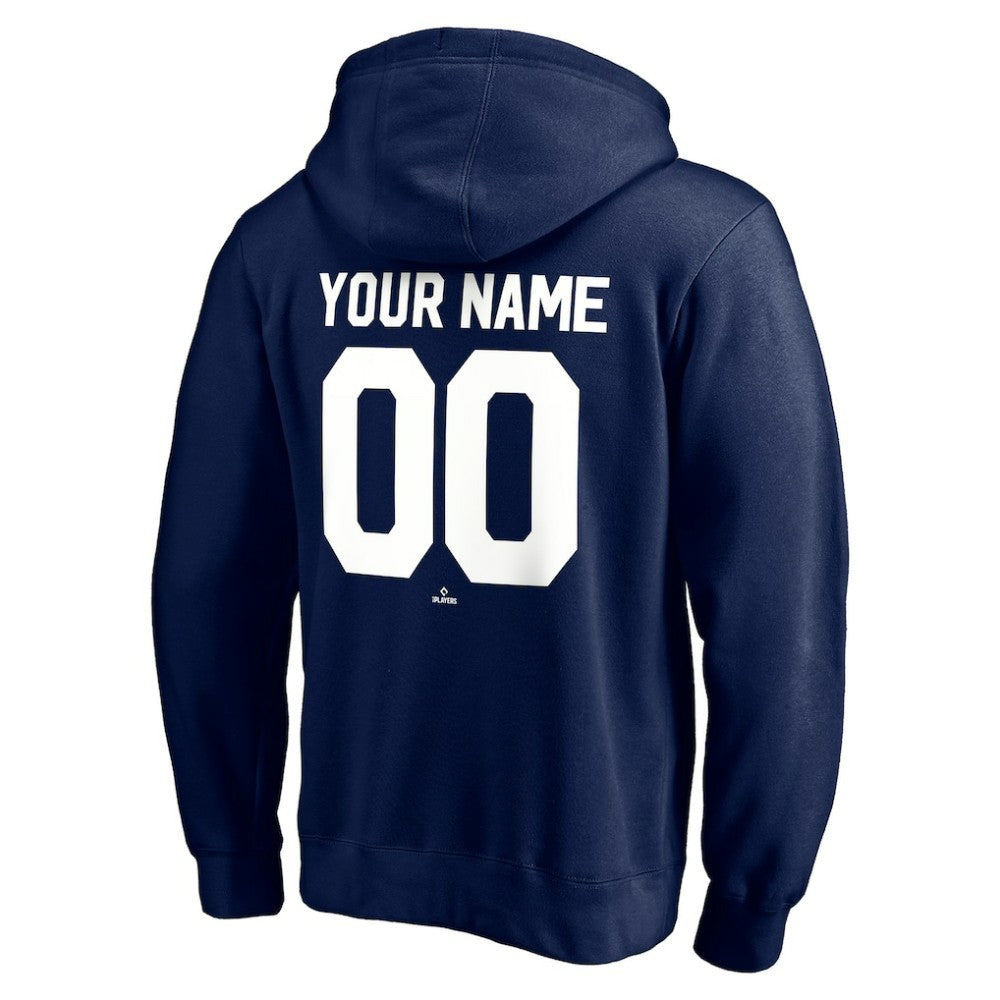New York Yankees Cooperstown Winning Streak Personalized Name & Number Pullover Hoodie - Navy Hoodies