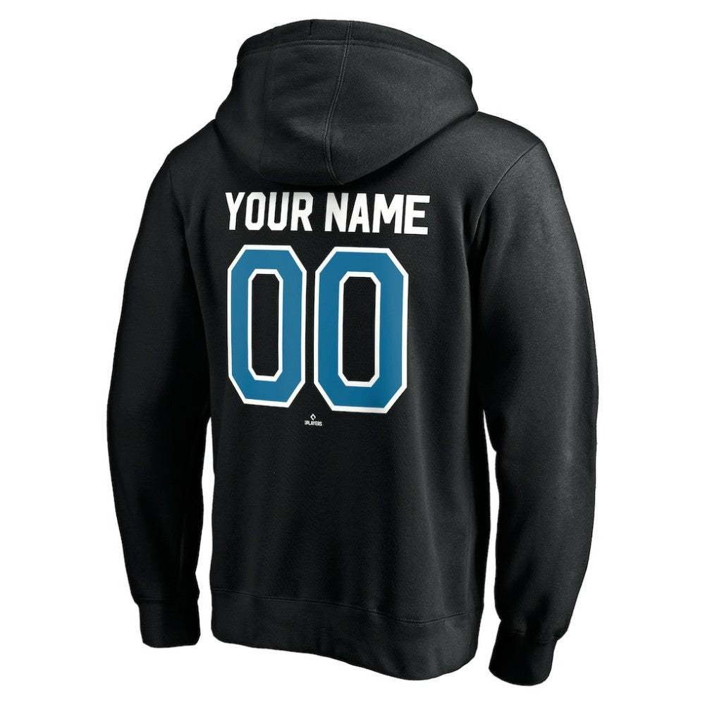 Tampa Bay Rays Cooperstown Winning Streak Personalized Name & Number Pullover Hoodie - Black Hoodies