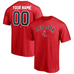 Boston Red Sox Cooperstown Winning Streak Personalized Name & Number T-Shirt - Red T-shirts