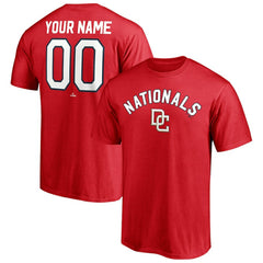 Washington Nationals Cooperstown Winning Streak Personalized Name & Number T-Shirt - Red T-shirts