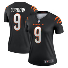 Joe Burrow Cincinnati Bengals Women's Legend Player Performance Top - Black Tops