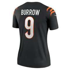 Joe Burrow Cincinnati Bengals Women's Legend Player Performance Top - Black Tops