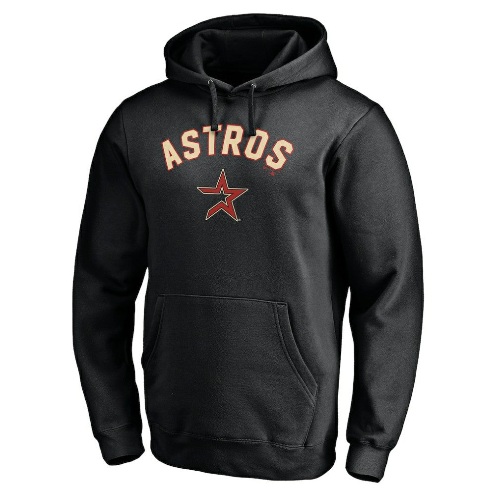 Houston Astros Cooperstown Winning Streak Alternate Personalized Name & Number Pullover Hoodie - Black Hoodies