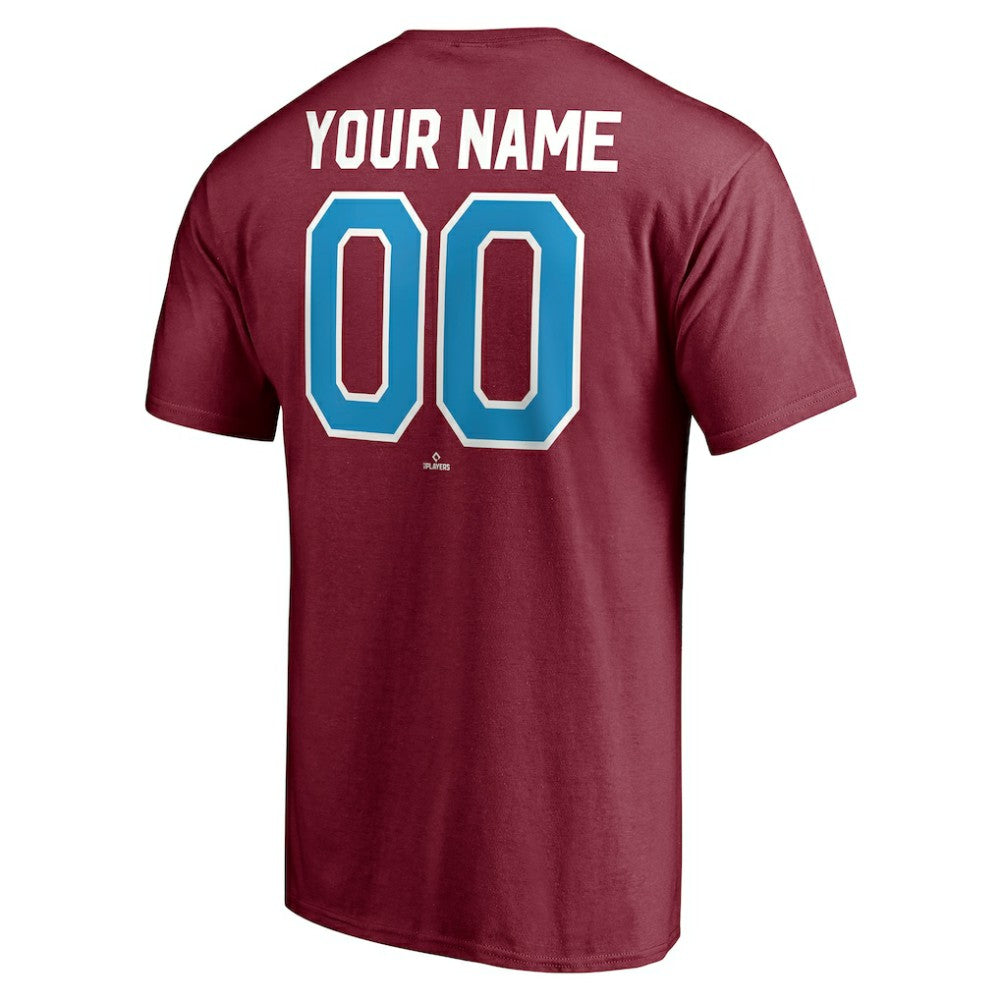 Philadelphia Phillies Cooperstown Winning Streak Alternate Personalized Name & Number T-Shirt - Burgundy T-shirts
