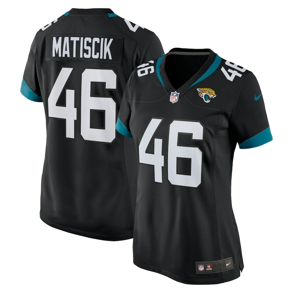 Ross Matiscik Jacksonville Jaguars Women's Game Jersey - Black Jerseys