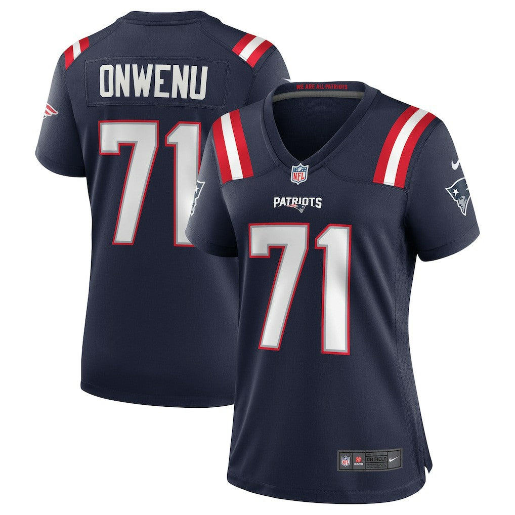 Mike Onwenu New England Patriots Women's Game Jersey - Navy Jerseys