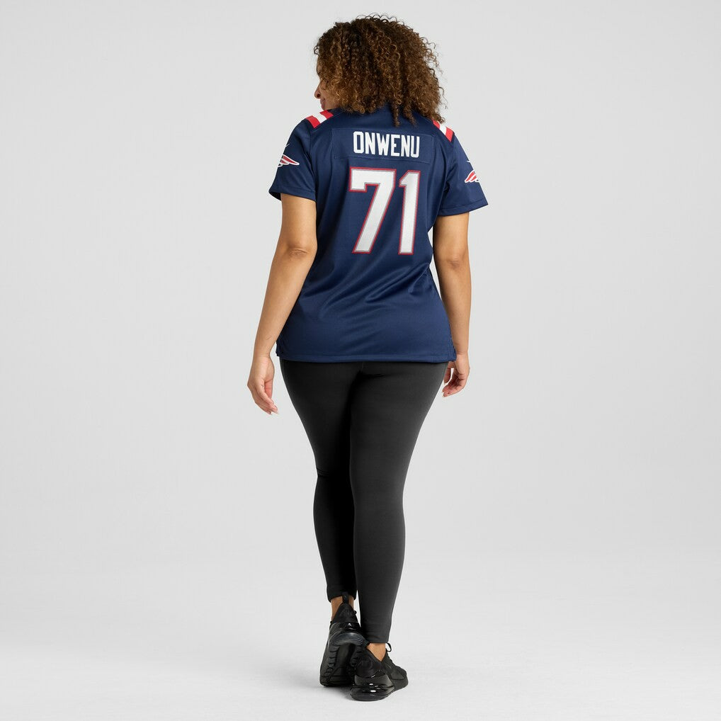 Mike Onwenu New England Patriots Women's Game Jersey - Navy Jerseys