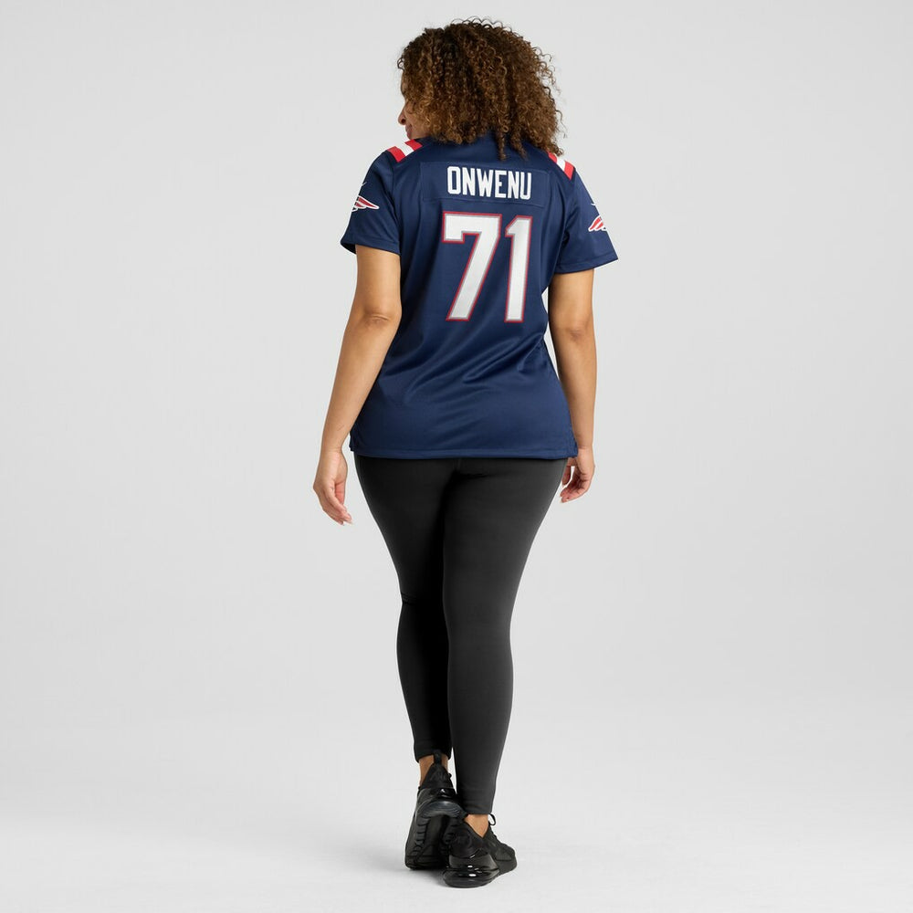 Mike Onwenu New England Patriots Women's Game Jersey - Navy Jerseys