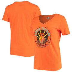 San Francisco Giants New Era Women's Spring Training Circle V-Neck T-Shirt - Orange T-shirts